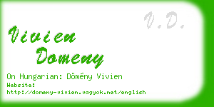 vivien domeny business card